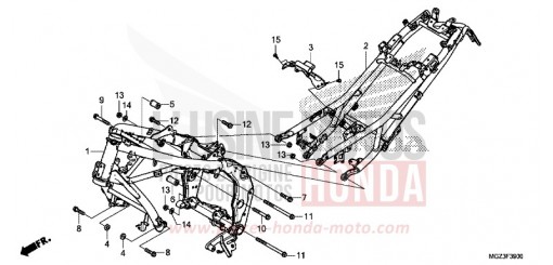 FRAME BODY CBR500RAD de 2013